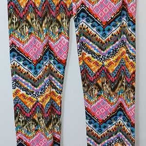 Shosho Multicolor Patterned Leggings